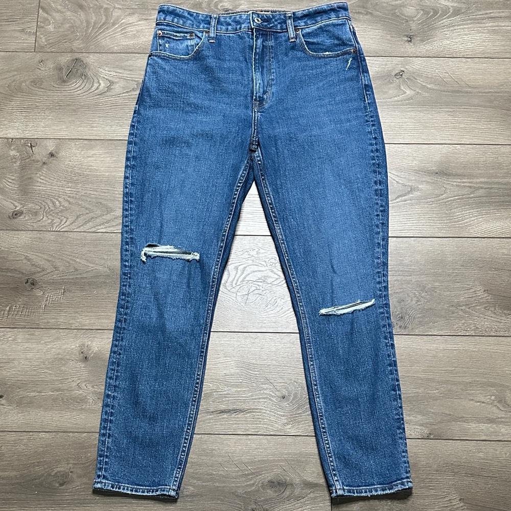 Abercrombie & Fitch The Skinny High‎ Rise Curve Love Stretch Blue Ankle Jeans 29